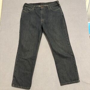 Carhartt Straight Leg Jeans Denim Traditional Fit Mid-Rise Blue Mens Size 40x32